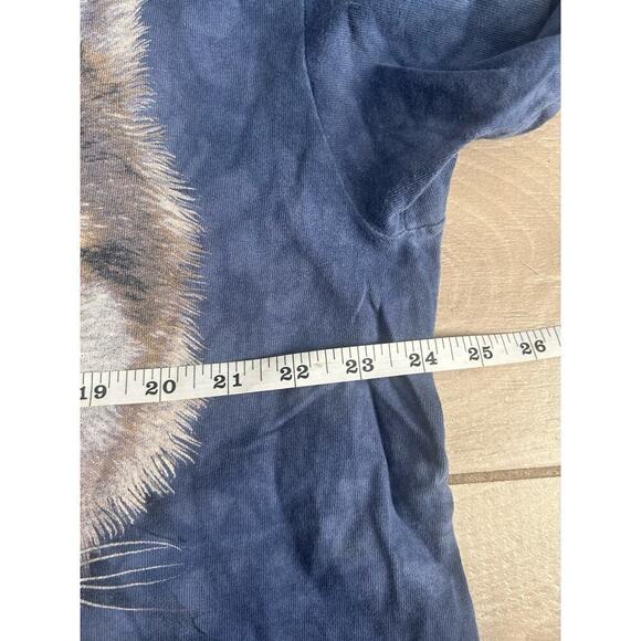 Vintage Navy Tie Dye The Mountain Wild & Mountain Graphic Tee XL ? - Picture 3 of 4